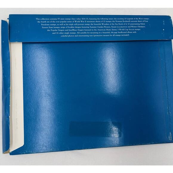 1994 Commemorative Stamp Collection Book Rockwell Moon Landing Steam Locomotives - Picture 10 of 13